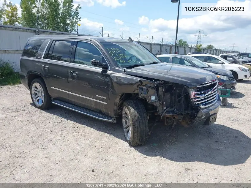 2019 GMC Yukon VIN: 1GKS2BKC6KR206223 Lot: 12073741X