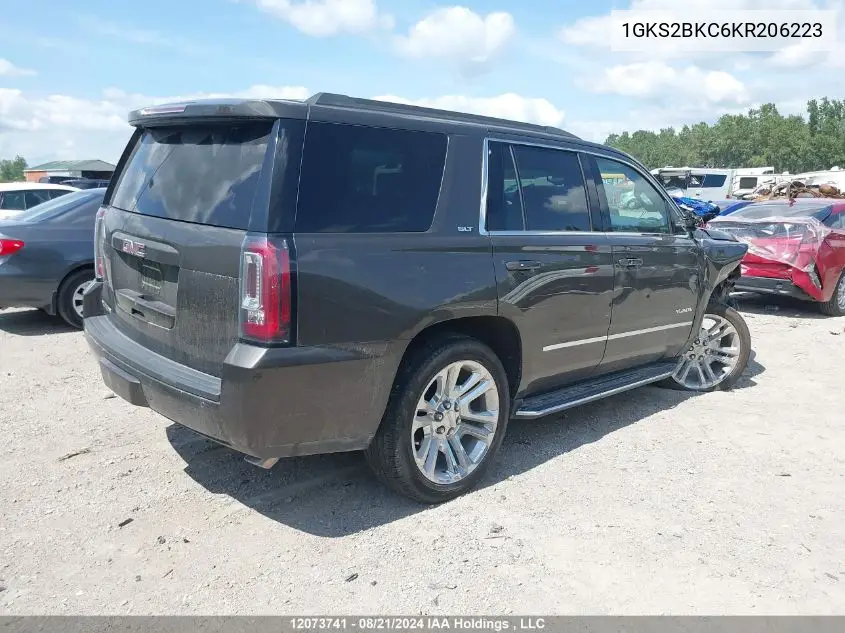 2019 GMC Yukon VIN: 1GKS2BKC6KR206223 Lot: 12073741X