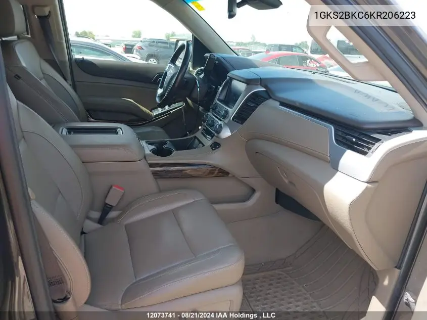 2019 GMC Yukon VIN: 1GKS2BKC6KR206223 Lot: 12073741X