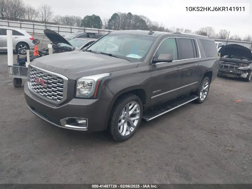 2019 GMC Yukon Xl Denali VIN: 1GKS2HKJ6KR141911 Lot: 41487728