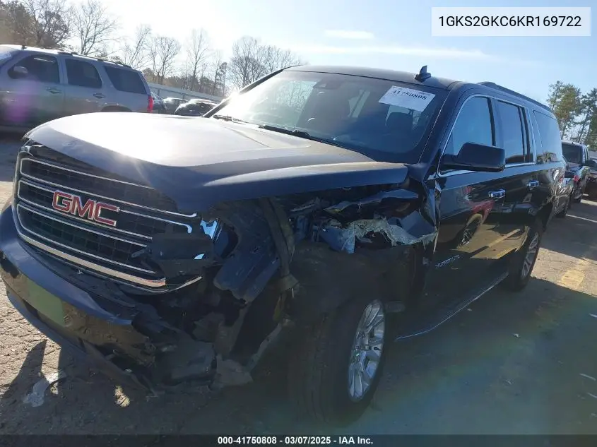 2019 GMC Yukon Xl Slt VIN: 1GKS2GKC6KR169722 Lot: 41750808