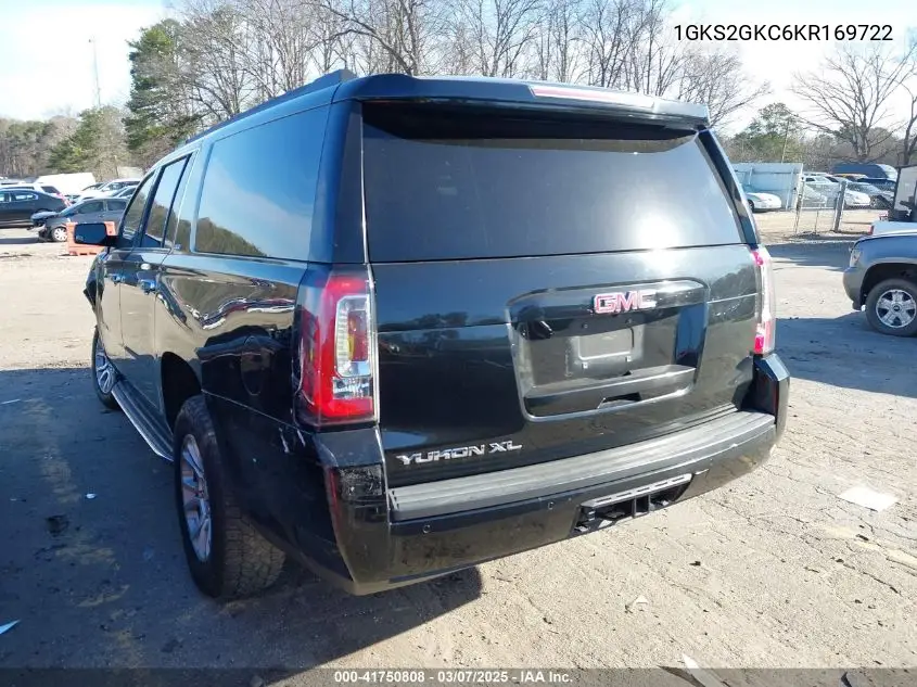 2019 GMC Yukon Xl Slt VIN: 1GKS2GKC6KR169722 Lot: 41750808