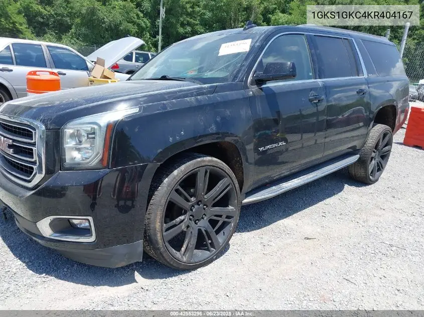 2019 GMC Yukon Xl C1500 Slt VIN: 1GKS1GKC4KR404167 Lot: 42553296