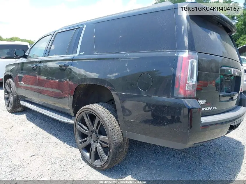 2019 GMC Yukon Xl C1500 Slt VIN: 1GKS1GKC4KR404167 Lot: 42553296