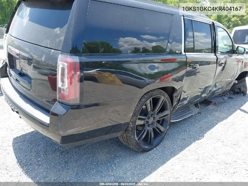 2019 GMC Yukon Xl C1500 Slt VIN: 1GKS1GKC4KR404167 Lot: 42553296