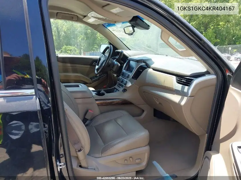 2019 GMC Yukon Xl C1500 Slt VIN: 1GKS1GKC4KR404167 Lot: 42553296