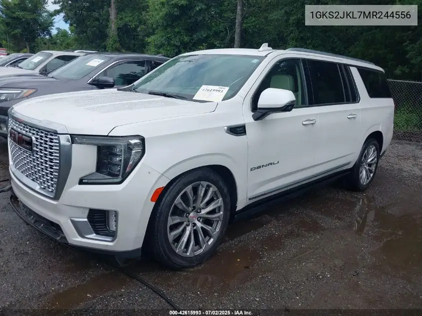 2021 GMC Yukon Xl Denali VIN: 1GKS2JKL7MR244556 Lot: 42615993