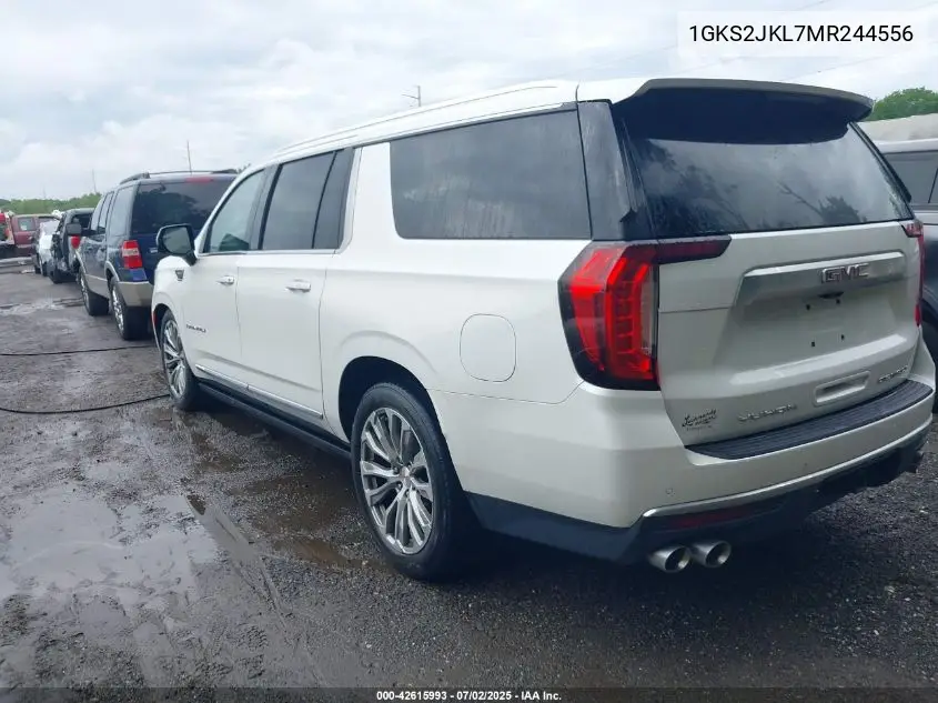 2021 GMC Yukon Xl Denali VIN: 1GKS2JKL7MR244556 Lot: 42615993