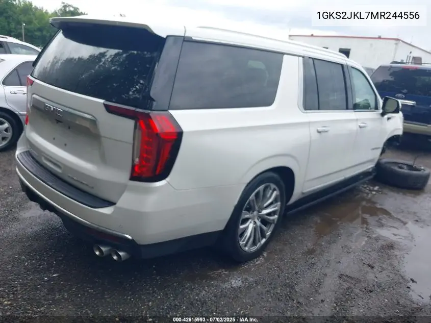 2021 GMC Yukon Xl Denali VIN: 1GKS2JKL7MR244556 Lot: 42615993