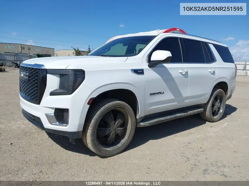 2022 GMC Yukon Sle VIN: 1GKS2AKD5NR251595 Lot: 12290497