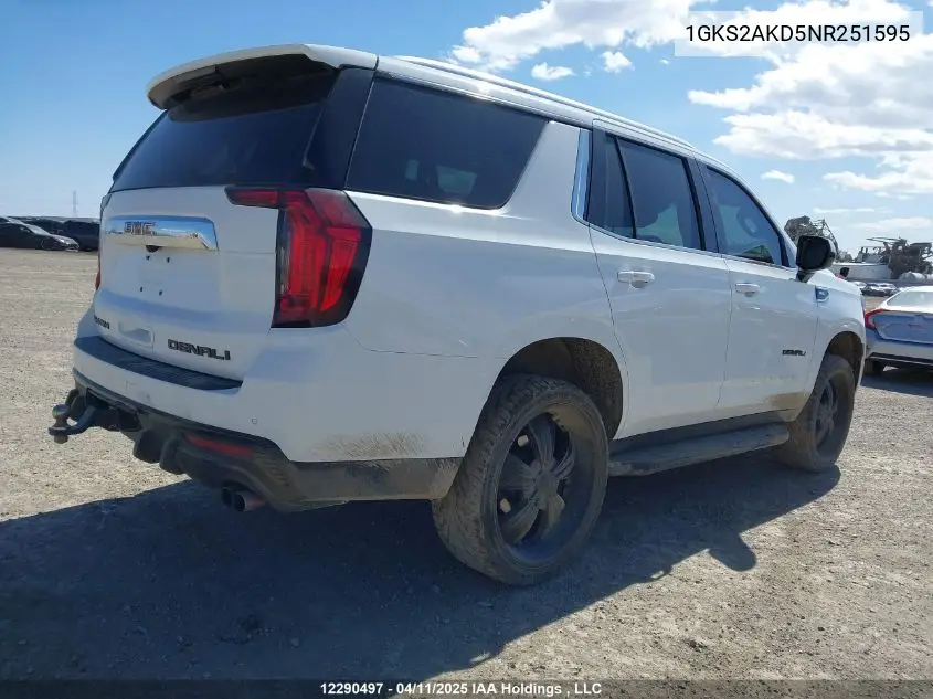 2022 GMC Yukon Sle VIN: 1GKS2AKD5NR251595 Lot: 12290497