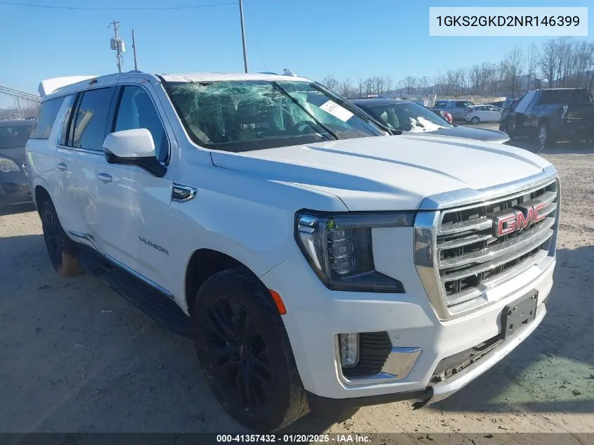 2022 GMC Yukon Xl 4Wd Slt VIN: 1GKS2GKD2NR146399 Lot: 41357432