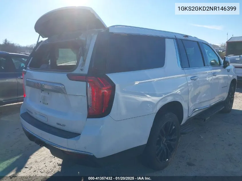 2022 GMC Yukon Xl 4Wd Slt VIN: 1GKS2GKD2NR146399 Lot: 41357432