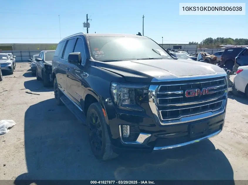 2022 GMC Yukon Xl 2Wd Slt VIN: 1GKS1GKD0NR306038 Lot: 41827877