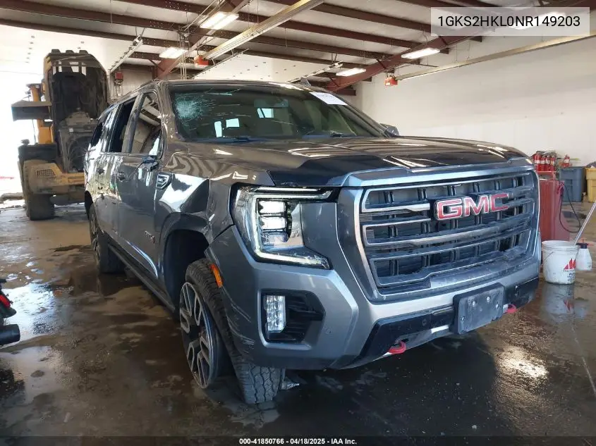 2022 GMC Yukon Xl 4Wd At4 VIN: 1GKS2HKL0NR149203 Lot: 41850766