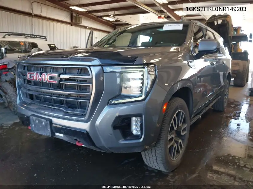 2022 GMC Yukon Xl 4Wd At4 VIN: 1GKS2HKL0NR149203 Lot: 41850766