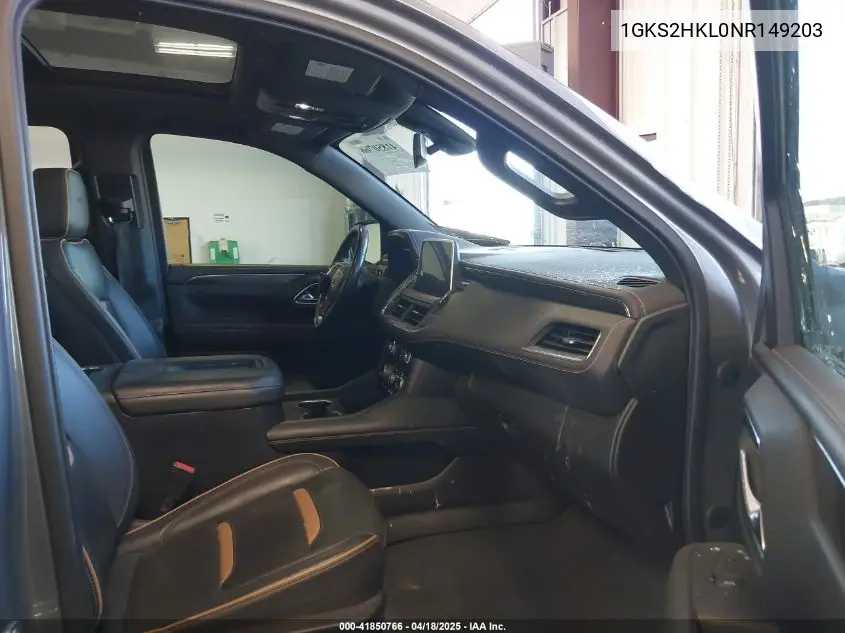 2022 GMC Yukon Xl 4Wd At4 VIN: 1GKS2HKL0NR149203 Lot: 41850766