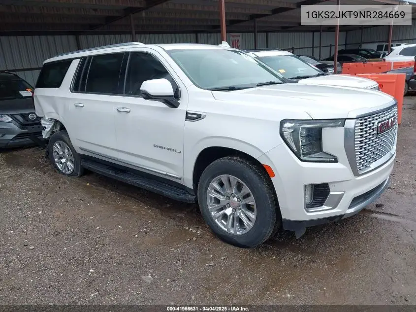 2022 GMC Yukon Xl 4Wd Denali VIN: 1GKS2JKT9NR284669 Lot: 41956631