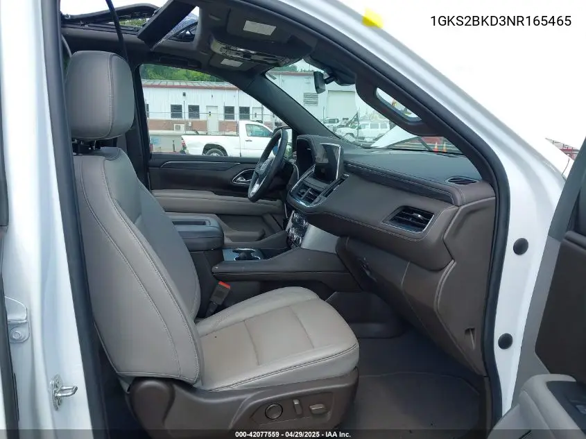 2022 GMC Yukon 4Wd Slt VIN: 1GKS2BKD3NR165465 Lot: 42077559