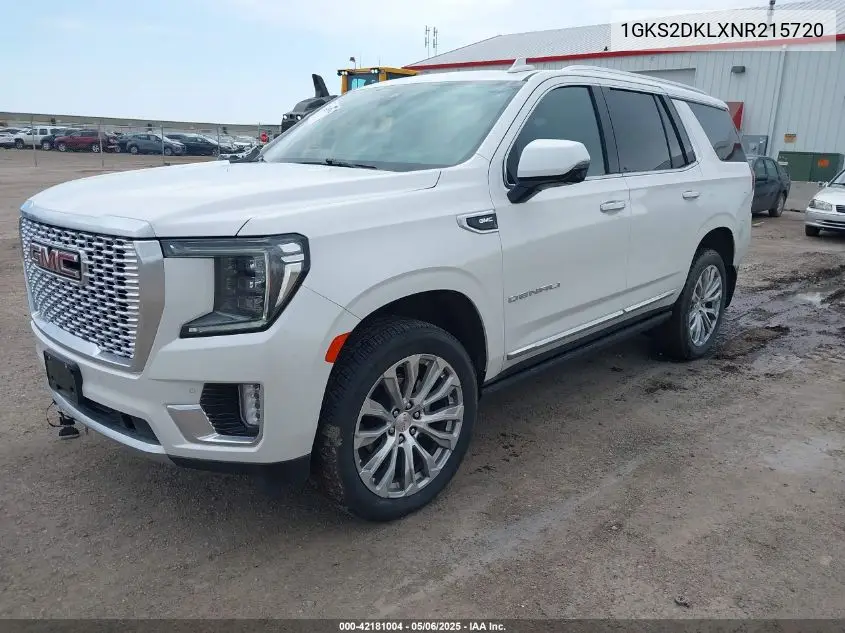 2022 GMC Yukon 4Wd Denali VIN: 1GKS2DKLXNR215720 Lot: 42181004