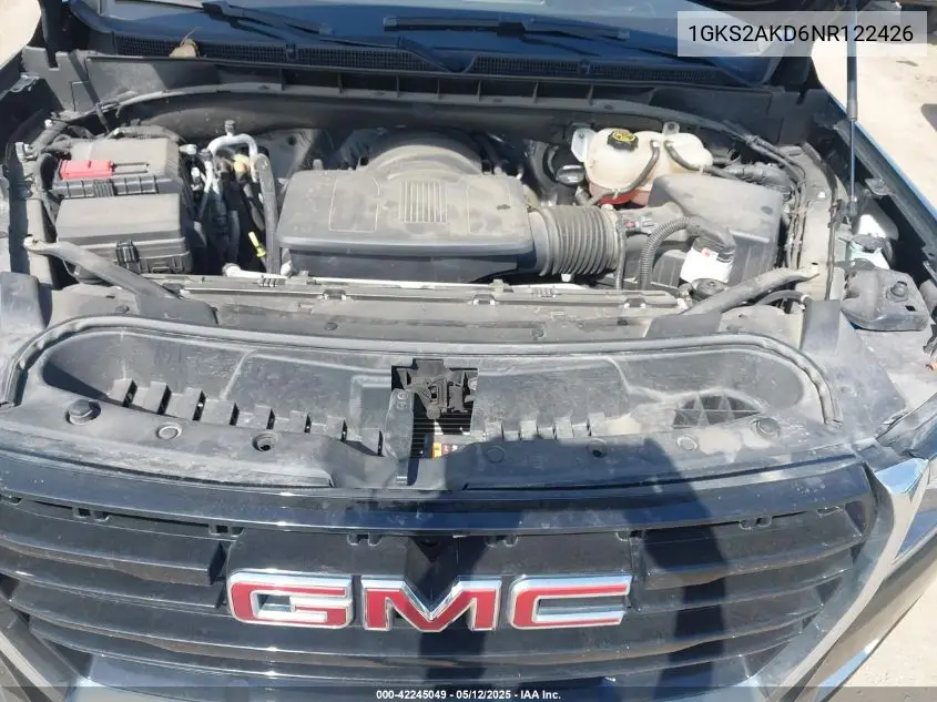 2022 GMC Yukon 4Wd Sle VIN: 1GKS2AKD6NR122426 Lot: 42245049