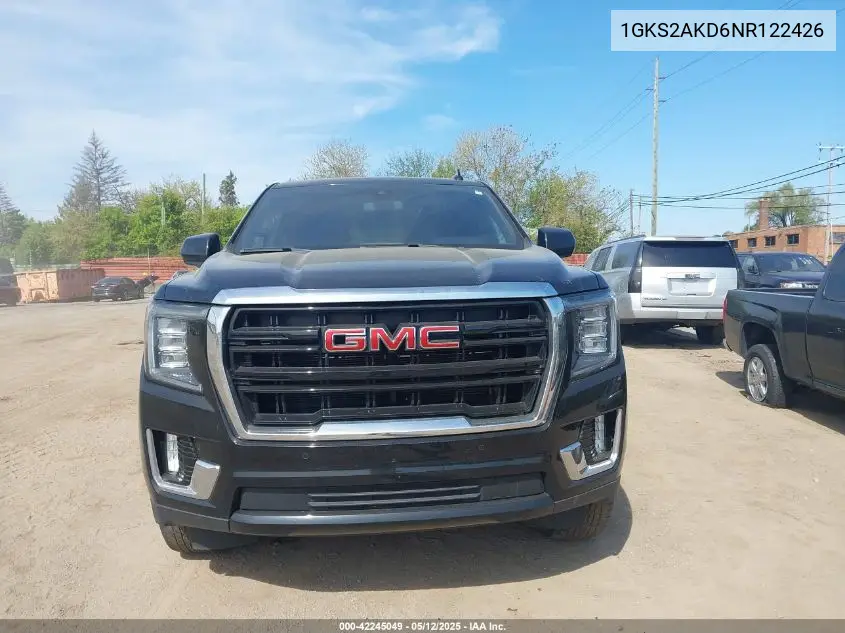 2022 GMC Yukon 4Wd Sle VIN: 1GKS2AKD6NR122426 Lot: 42245049