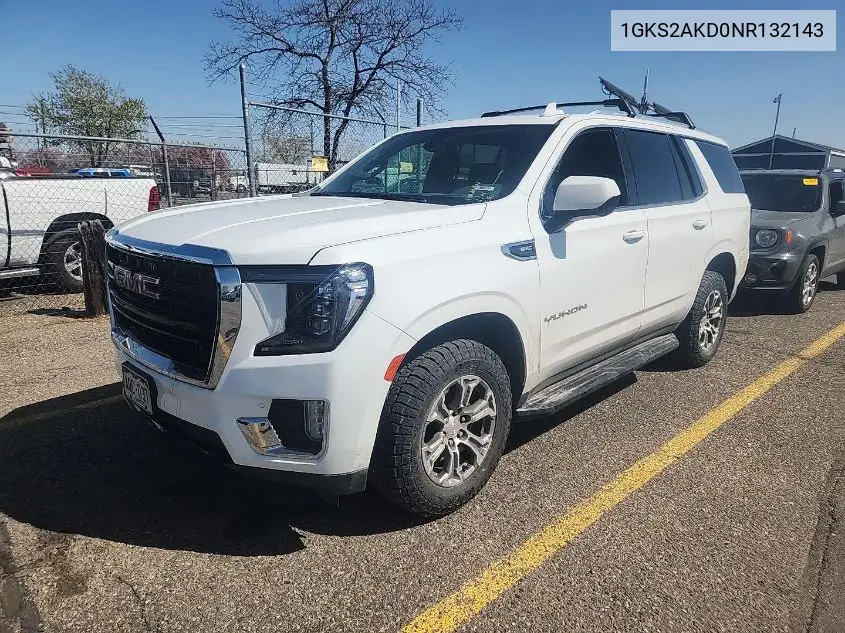 2022 GMC Yukon 4Wd Sle VIN: 1GKS2AKD0NR132143 Lot: 42250011