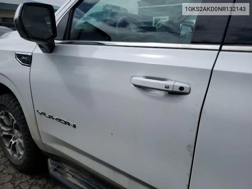 2022 GMC Yukon 4Wd Sle VIN: 1GKS2AKD0NR132143 Lot: 42250011