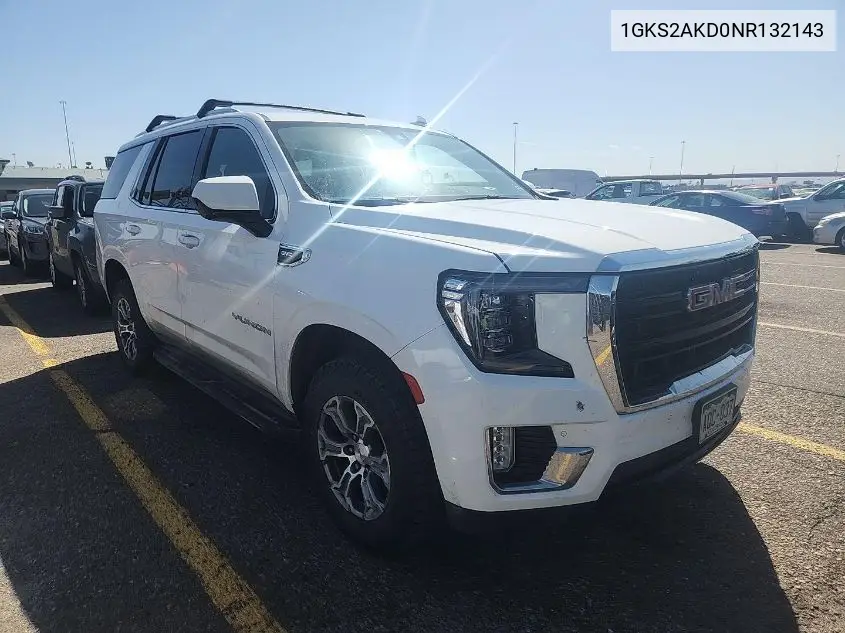 2022 GMC Yukon 4Wd Sle VIN: 1GKS2AKD0NR132143 Lot: 42250011
