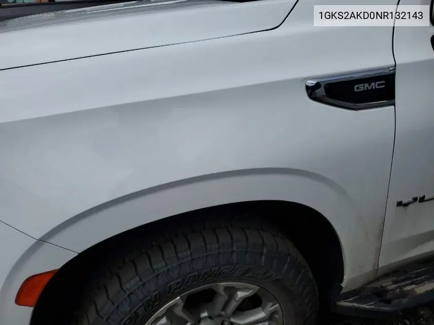 1gks2akd0nr132143 1GKS2AKD0NR132143 2022 GMC Yukon 4Wd Sle