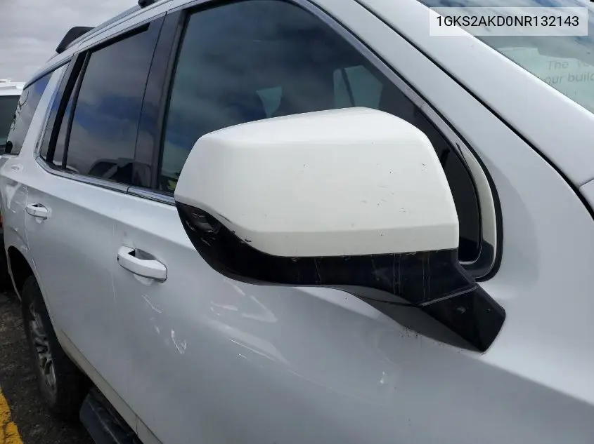 1gks2akd0nr132143 1GKS2AKD0NR132143 2022 GMC Yukon 4Wd Sle