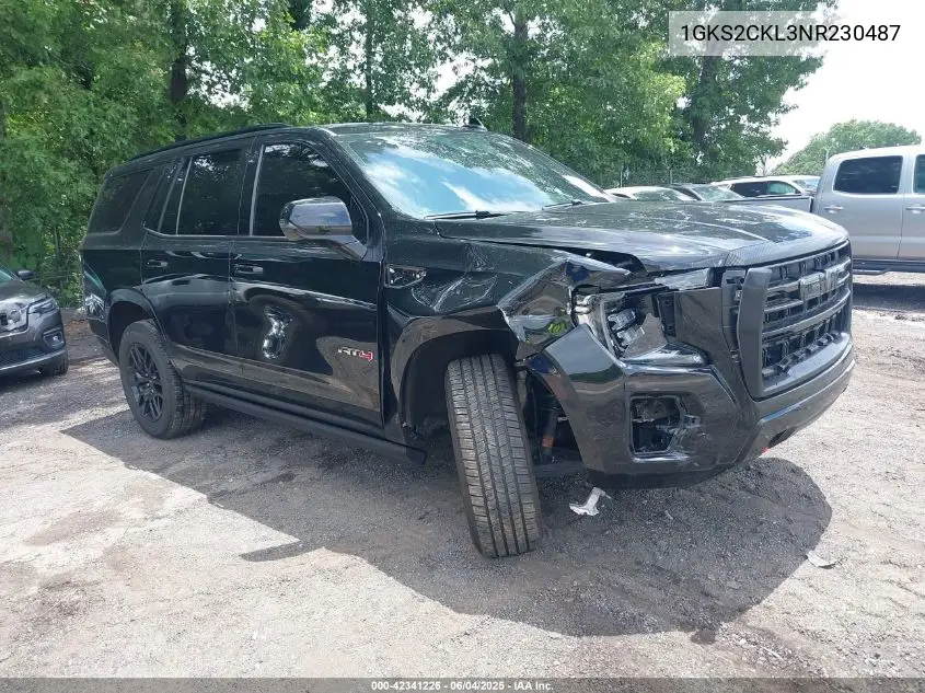 2022 GMC Yukon 4Wd At4 VIN: 1GKS2CKL3NR230487 Lot: 42341226
