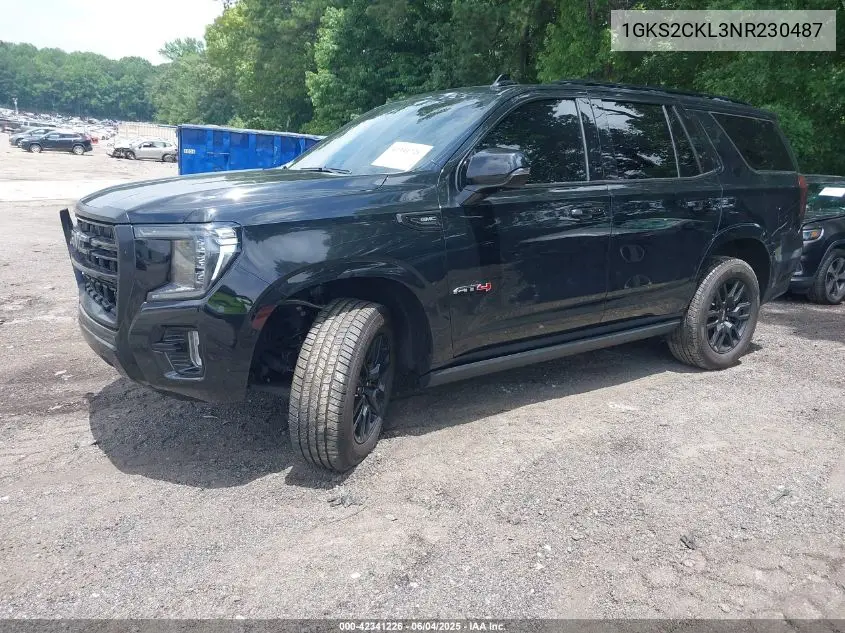 2022 GMC Yukon 4Wd At4 VIN: 1GKS2CKL3NR230487 Lot: 42341226