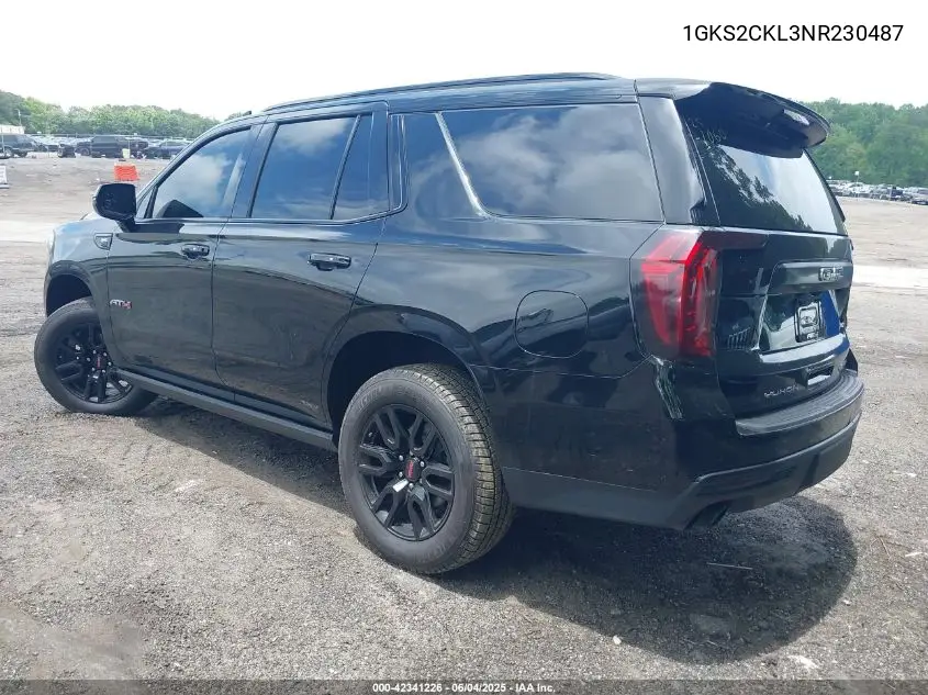 2022 GMC Yukon 4Wd At4 VIN: 1GKS2CKL3NR230487 Lot: 42341226