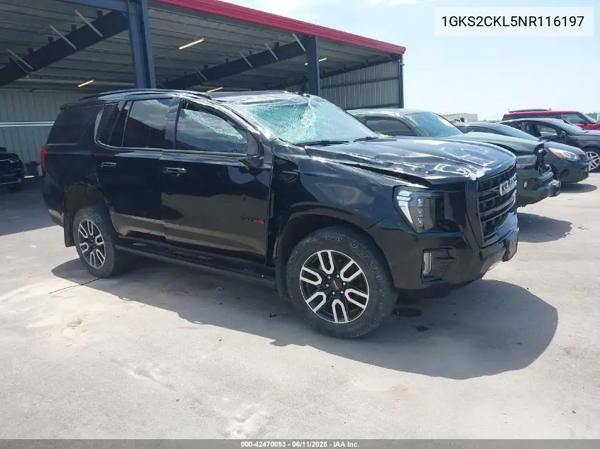 2022 GMC Yukon 4Wd At4 VIN: 1GKS2CKL5NR116197 Lot: 42470093