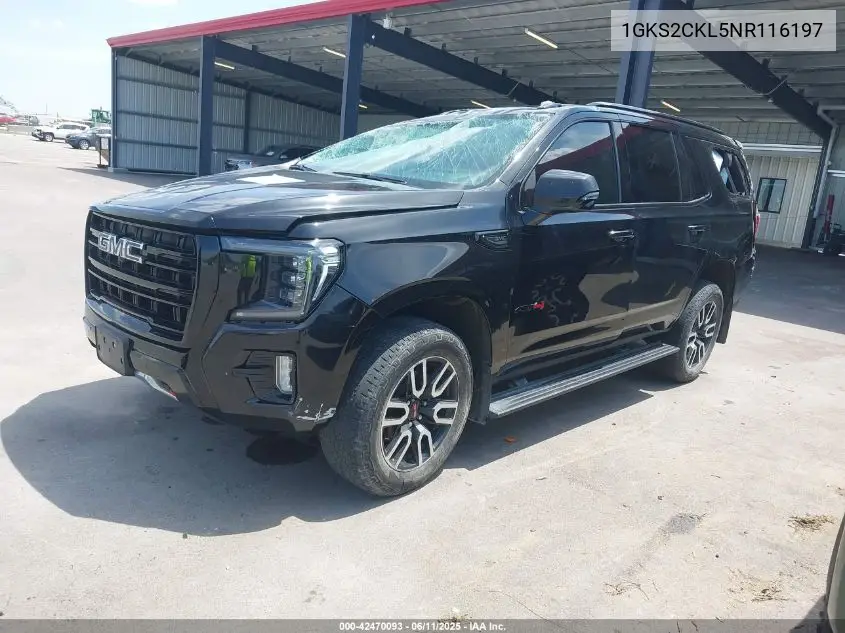 2022 GMC Yukon 4Wd At4 VIN: 1GKS2CKL5NR116197 Lot: 42470093