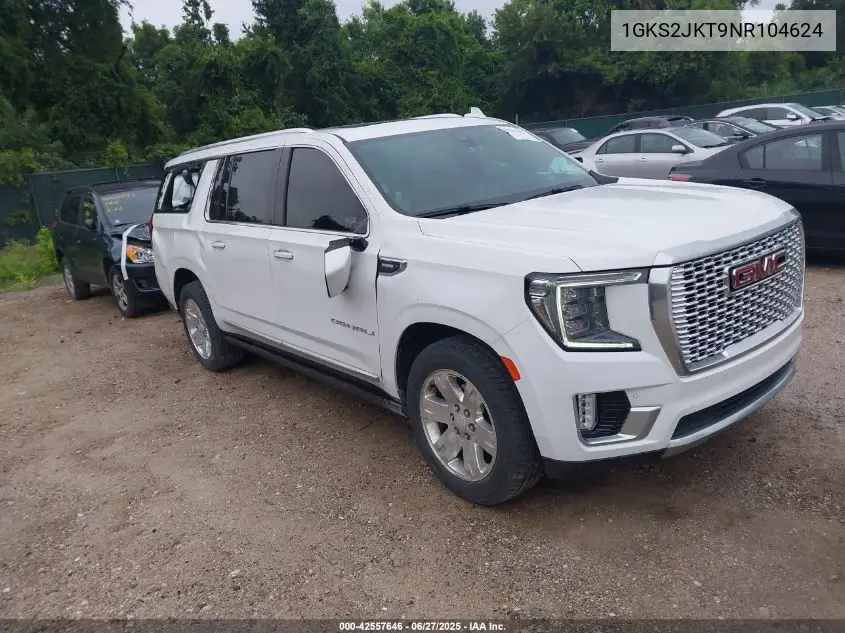 2022 GMC Yukon Xl 4Wd Denali VIN: 1GKS2JKT9NR104624 Lot: 42557646