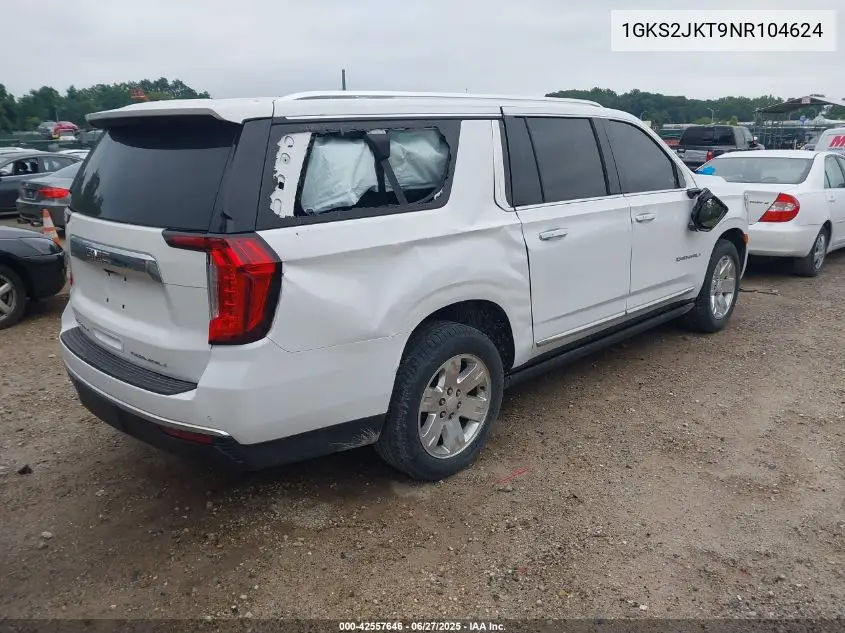 2022 GMC Yukon Xl 4Wd Denali VIN: 1GKS2JKT9NR104624 Lot: 42557646