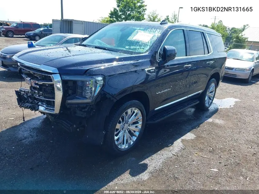 2022 GMC Yukon 2Wd Slt VIN: 1GKS1BKD2NR131665 Lot: 42616052