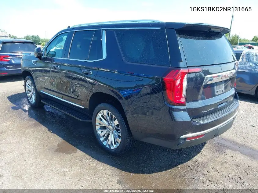 2022 GMC Yukon 2Wd Slt VIN: 1GKS1BKD2NR131665 Lot: 42616052