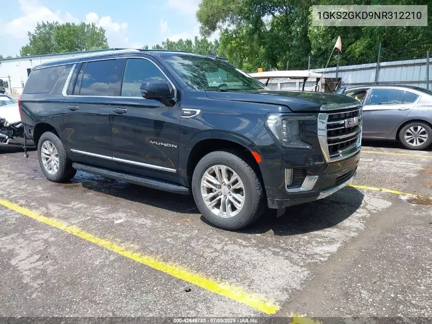 2022 GMC Yukon Xl 4Wd Slt VIN: 1GKS2GKD9NR312210 Lot: 42646785