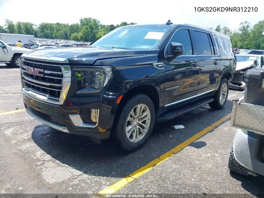 2022 GMC Yukon Xl 4Wd Slt VIN: 1GKS2GKD9NR312210 Lot: 42646785