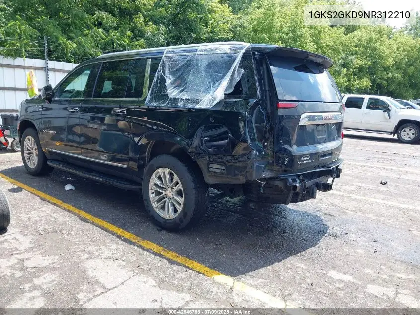 2022 GMC Yukon Xl 4Wd Slt VIN: 1GKS2GKD9NR312210 Lot: 42646785