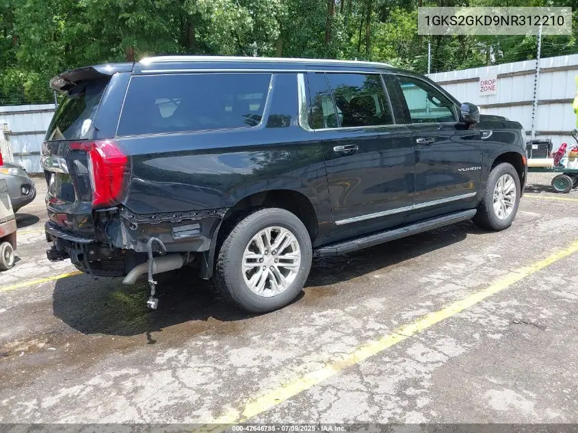 2022 GMC Yukon Xl 4Wd Slt VIN: 1GKS2GKD9NR312210 Lot: 42646785