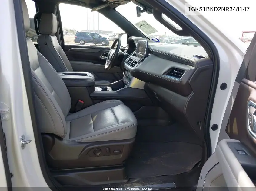 2022 GMC Yukon 2Wd Slt VIN: 1GKS1BKD2NR348147 Lot: 42667893