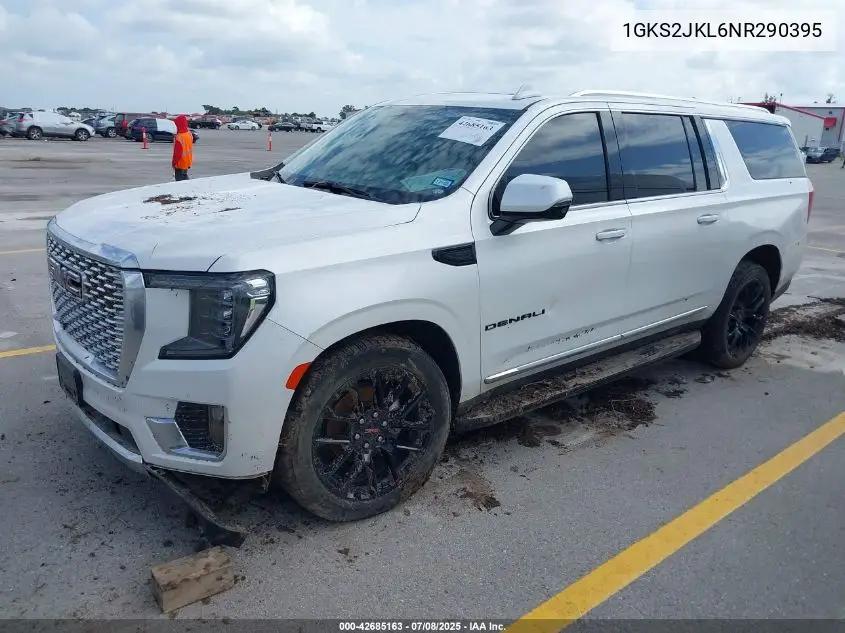 2022 GMC Yukon Xl 4Wd Denali VIN: 1GKS2JKL6NR290395 Lot: 42685163