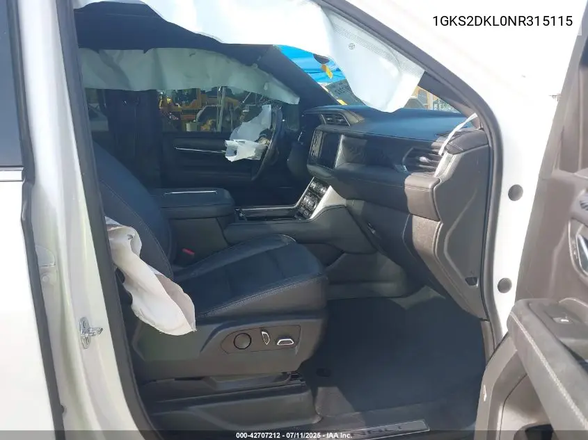 2022 GMC Yukon 4Wd Denali VIN: 1GKS2DKL0NR315115 Lot: 42707212