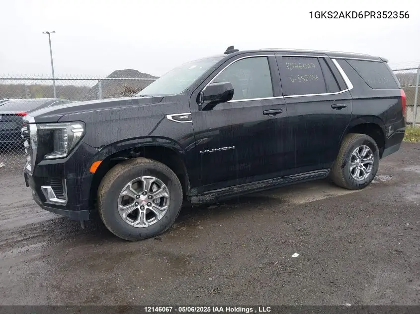 2023 GMC Yukon VIN: 1GKS2AKD6PR352356 Lot: 12146067
