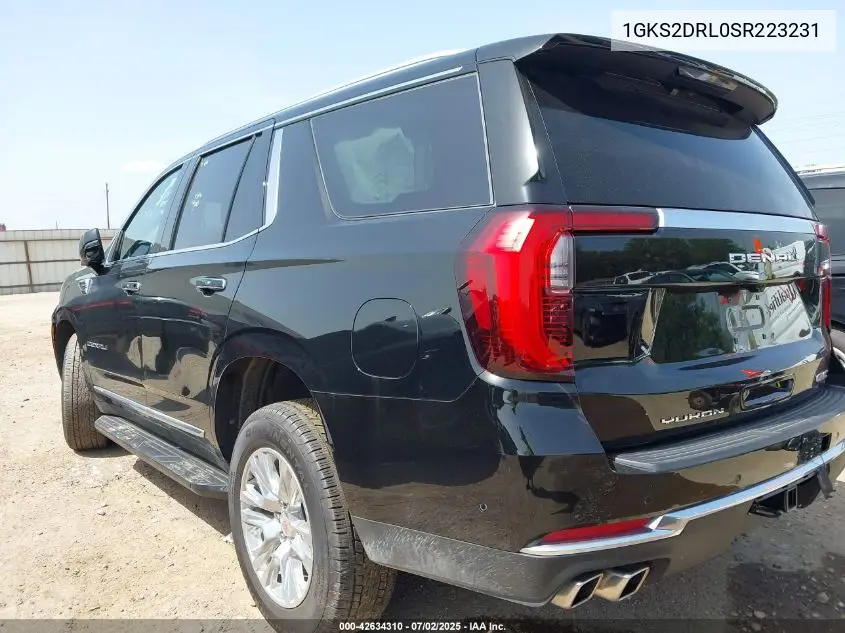 2025 GMC Yukon 4Wd Denali VIN: 1GKS2DRL0SR223231 Lot: 42634310