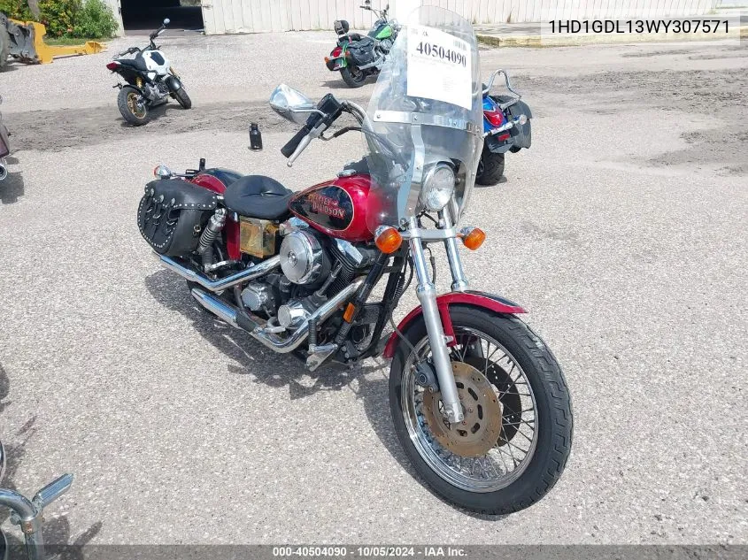 1998 Harley-Davidson Fxdl VIN: 1HD1GDL13WY307571 Lot: 40504090